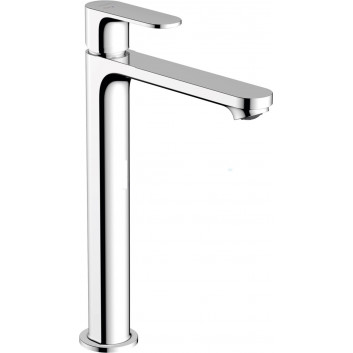 Páková umyvadlová baterie 80 s umyvadlovou výpustí s táhlem, Hansgrohe Rebris S - Chrom 