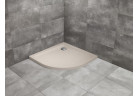 Čtvrtkruhová vanička Radaway Doros A, akrylátový 90x90cm - stone kaszmirowy