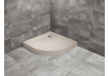 Akrylátová sprchová vanička, čtvrtkruhový Radaway DOROS A 80x80, bílý