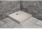 Čtvercová sprchová vanička Radaway Doros C Compact, čtvercová 100x100 cm - stone kaszmirowy