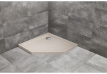 Sprchová vanička pravoúhlý Radaway Doros F, 140x80cm, akrylátový, stone white