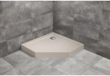 Sprchová vanička pravoúhlý Radaway Doros F Compact, 140x80cm, akrylátový, stone bílý