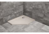 Pětiúhelníková vanička levý Radaway Doros PT E 100x80cm - stone kaszmirowy
