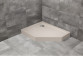 Pětiúhelníková vanička levý s panelem Radaway Doros PT E Compact 100x80cm bílý
