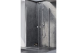 Dveře pro sprchový kout Radaway Nes 8 Black KDJ B 100, pravé, skládací, 1000x2000mm, černá profil