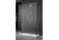 Dveře sprchové Radaway Essenza New KDJ+S 90 cm, levé, profil chrom, čiré sklo