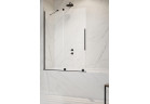 Vanová zástěna Radaway Furo Black PND II 170, levý, sklo čiré, 170x150cm, przesuwny, profil černá