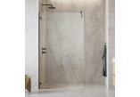 Dveře posuvné walk-in Radaway Furo, pravé, se stěnou, 160x200cm, sklo čiré, profil chrom