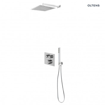 Souprava Oltens Onega (S) baterie podomítková s hlavovou sprchou 25 cm Vindel (S)i kompletem sprchovým Sog chrom 36621100