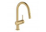 Dřezová baterie s výsuvnou sprchou GROHE Minta 1/2", páková - brushed warm sunset
