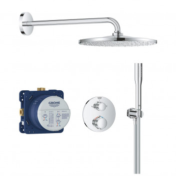 Sprchový set Grohe Rainshower Cosmopolitan 210, podomítkový, baterie termostatická, chrom