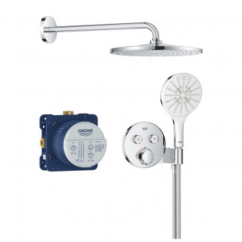 Sprchový set Grohe Precision Thermostat s hlavovou sprchou Vitalio Rain Mono 310 - chrom