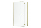 Dveře sprchové Radaway Nes Gold KDJ B 100, skládací, pravé, 1000x2000mm - sklo čiré, profil zlatá lesklá