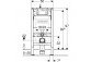 Rám montážní Geberit Duofix Omega pro závěsné WC, 50x112 cm, H112