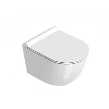 Mísa Catalano Sfera 55x35 cm závěsná Silentech (bez kołnierza) - tortora matnáný