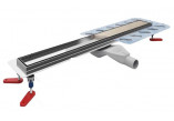 Lineární odtok, pełny souprava, Wiper New Premium, 500mm, vzor Ponente, povrchová úprava szlif