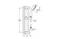 Sprchový set Grohe Tempesta 100, sluchátko 2-funkční s hadicí 175cm i držákem 60cm, chrom