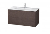 Skříňka pod umyvadlo Duravit L-Cube, závěsná 1020 x 481 mm - dub tmavý szczotkowany