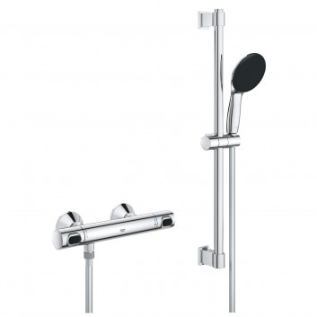 Sprchová baterie s termostatem Grohe Grohtherm 800, nadomítková, se sprchovým systémem, chrom