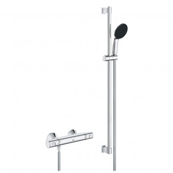 Sprchová baterie s termostatem Grohe Precision Flow, nadomítková, se sprchovým systémem - chrom