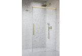 Dveře koutu prysznicowej Radaway Idea 8 QL KDJ 120 cm, pravé, 1200x2005 mm, montáž na vaničku - sklo čiré, profil zlatá szczotkowany