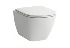 Mísa WC závěsná Laufen Pro Lua 360 x 520 mm, Silent Flush, Rimless - bílá