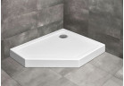 Pětiúhelníková vanička Radaway Doros PT E Compact, 90x80 cm, pravý, akrylátový - bílý