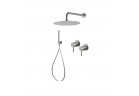 Sprchový set Vema Tiber Steel, podomítkový, horní sprcha 30cm - nerez inox