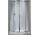 Sprchový kout Novellini Lunes r čtvrtkruhový 90 cm s 2 posuvnými dveřmi, profil chrom, čiré sklo