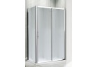 Dveře posuvné Novellini Lunes 2P 96-102 cm, stříbrný profil, čiré sklo