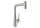 Dřezová baterie Hansgrohe Metris Select M71, páková 320, výsuvná sprcha, 2jet, sBox - ušlechtilá ocel finish