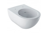 Mísa wc Geberit Acanto závěsná 53x35 cm, s hlubokým splachováním, skryté mocowania, TurboFlush, s povrchem KeraTect - bílá