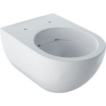 Mísa wc Geberit Acanto závěsná 53x35 cm, s hlubokým splachováním, skryté mocowania, TurboFlush, s povrchem KeraTect - bílá
