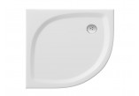 Sprchová vanička Ravak Elipso Pro Flat čtvrtkruhový 80x80 cm - bílý