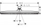 Horní sprcha/ Sprchová hlava Hansgrohe Croma Ø 220 mm z przgubem kulowym DN15