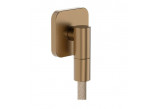 Bodový sprchový set Hansgrohe Raindance Alive Select S 125 3jet EcoSmart z tekstylnym hadici Designflex 160 cm - bronz kartáčovaný