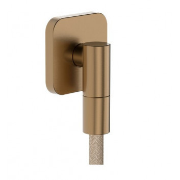 Bodový sprchový set Hansgrohe Raindance Alive Select S 125 3jet EcoSmart z tekstylnym hadici Designflex 160 cm - bronz kartáčovaný
