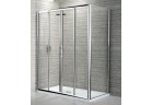 Dveře posuvné Novellini Lunes 2A 128-134 cm cm, profil chrom, čiré sklo