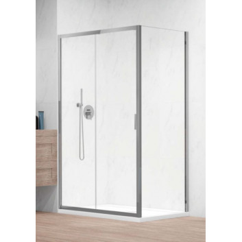 Dveře sprchové 120cm, Radaway Alienta DWJ, sklo čiré, profil chrom