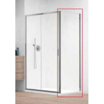 Dveře sprchové Radaway Alienta DWJ+S 100 cm - sklo čiré, profil chrom