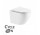 Závěsné wc Laveo Desna CycleOn 2.0, zkrácená 49x36 cm, bezkołnierzowa, wirowa se sedadlem s pozvolným sklápěním Slim - bílá