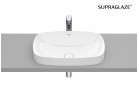 Umyvadlo na desku Roca Inspira 55x37 cm, cienkościenna Soft FINECERAMIC, s povrchem Supraglaze - bílá