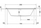 Vana hydromasážní 150x75cm, Duravit Qatego, Combi-System P - Bílý