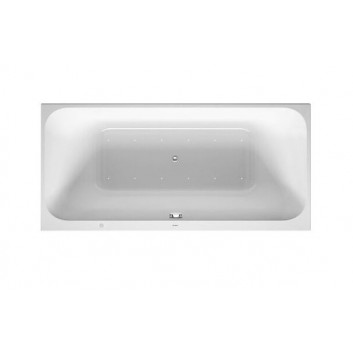 Vana hydromasážní Duravit Starck 200x100 cm, wariant hydromasażu Air-System - bílá