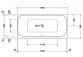 Vana hydromasážní Duravit Starck 200x100 cm, wariant hydromasażu Air-System - bílá