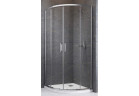 Čtvrtkruhový sprchový kout Radaway Premium Pro PDD asymetrické 80L x 100P cm - sklo čiré, profil chrom