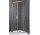 Čtvrtkruhový sprchový kout Radaway Premium Pro PDD asymetrické 80L x 100P cm - sklo čiré, profil chrom