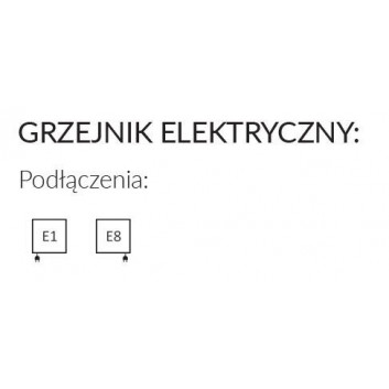 Radiátor elektrický Terma Warp S 111x50 cm z grzałką MOA Bluetoth - barva RAL i speciální barvy