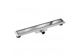 Lineární odtok podlahový Balneo Duplex Next Mirror Silver 60 cm, dwustronny nerez z niskim syfonem i głębokim osadnikiem - lesklý chrom