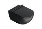 Souprava Catalano Sfera mísa wc závěsná 55 cm + sedadlo s pozvolným sklápěním + mocowania - černá matnáný